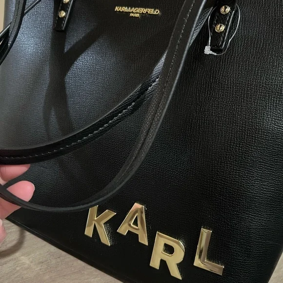 ❌SOLD❌NWT Karl Lagerfeld Black Tote Bag - Picture 7 of 7
